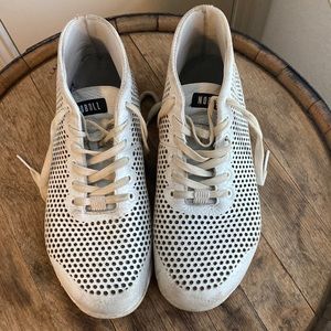 NOBULL | White Leather Mid Trainers | Men Size 11 | Color: White